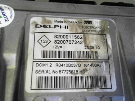 CALCULATEUR MOTEUR RENAULT CLIO II PH.2 CAMPUS 09-12