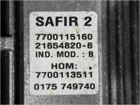CALCULATEUR MOTEUR RENAULT CLIO II PH.1 98-2001