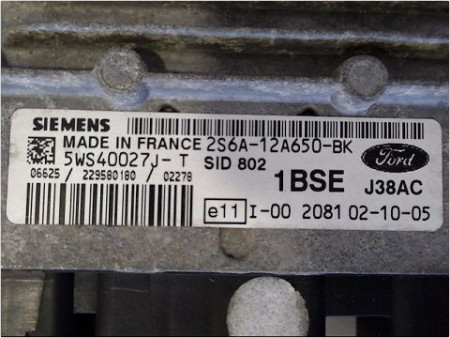 CALCULATEUR MOTEUR FORD FIESTA 02 -05