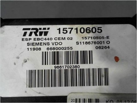 UNITE HYDRAULIQUE ABS PEUGEOT 407 2004-2008