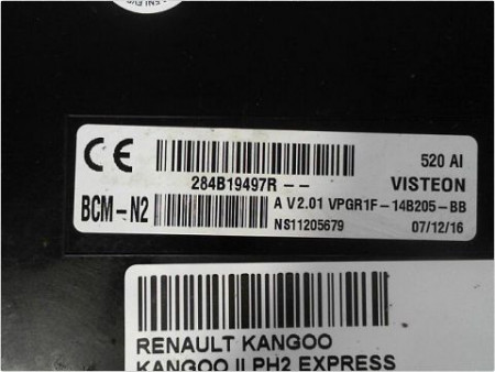 BOITIER GESTION HABITACLE RENAULT KANGOO II PH2 EXPRESS 13-19