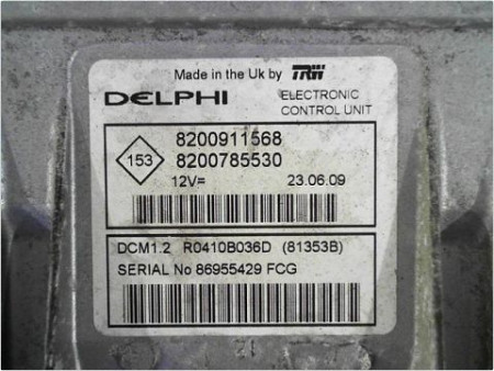 CALCULATEUR MOTEUR DACIA LOGAN MCV 08-13