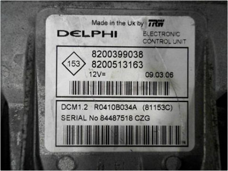 CALCULATEUR MOTEUR RENAULT CLIO III PH.1 05-09