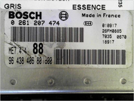 CALCULATEUR MOTEUR PEUGEOT 307 2001-2005