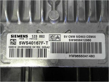 CALCULATEUR MOTEUR PEUGEOT 407 2004-2008
