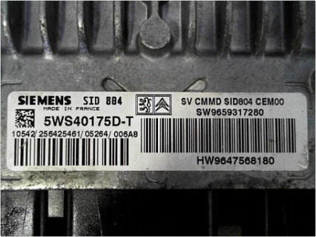 CALCULATEUR MOTEUR PEUGEOT 1007 05-10
