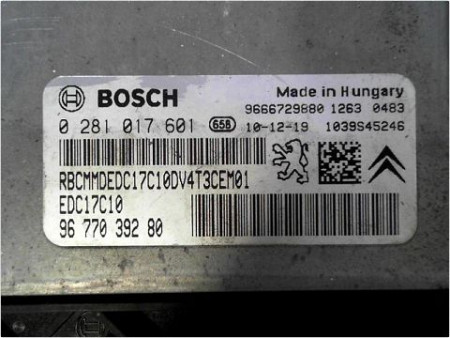 CALCULATEUR MOTEUR PEUGEOT 206+ 09-13