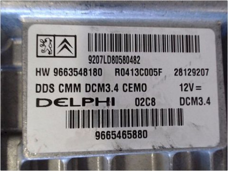CALCULATEUR MOTEUR PEUGEOT 307 CC 2005-
