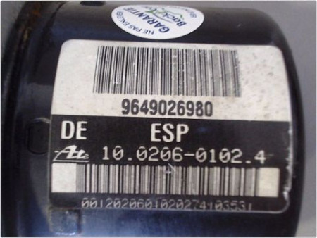 UNITE HYDRAULIQUE ABS PEUGEOT 206 98-09