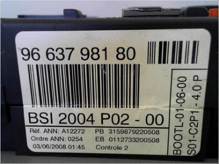 BOITIER GESTION HABITACLE PEUGEOT 308 SW 08-11