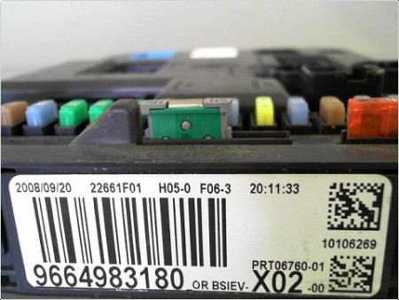 BOITIER GESTION HABITACLE PEUGEOT 207 06-13
