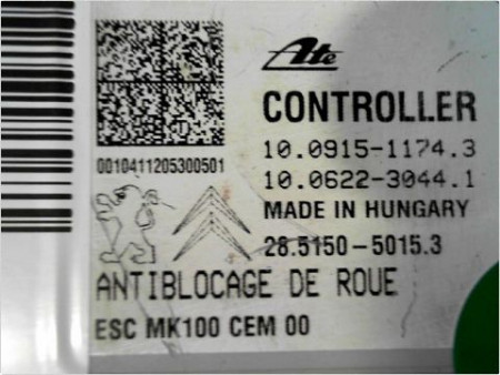 UNITE HYDRAULIQUE ABS PEUGEOT 208 12-15