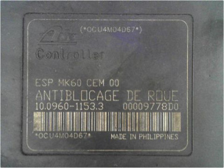 UNITE HYDRAULIQUE ABS PEUGEOT 1007 05-10