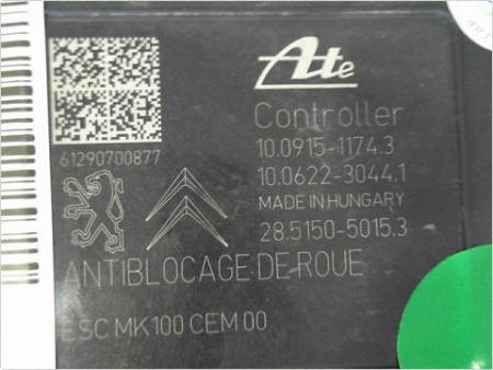 UNITE HYDRAULIQUE ABS PEUGEOT 208 12-15
