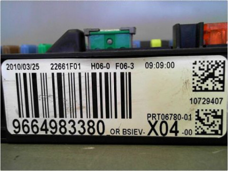 BOITIER GESTION HABITACLE CITROEN C3 II 2009-2012