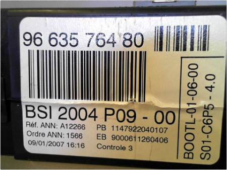 BOITIER GESTION HABITACLE CITROEN C4 COUPE 04-08