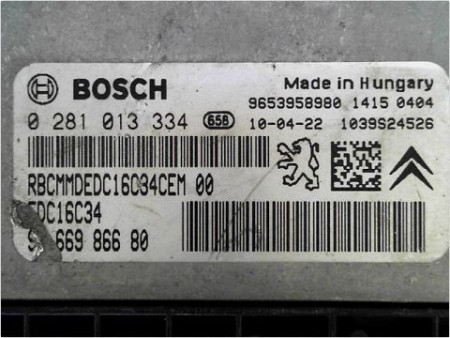 CALCULATEUR MOTEUR PEUGEOT 3008 2009-2013