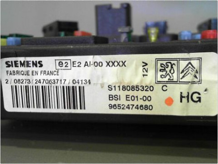 BOITIER GESTION HABITACLE PEUGEOT 206 98-09