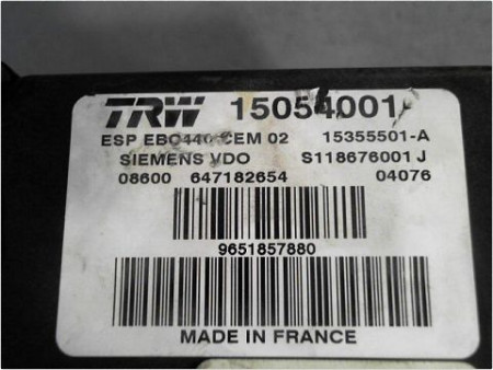 UNITE HYDRAULIQUE ABS PEUGEOT 407 2004-2008