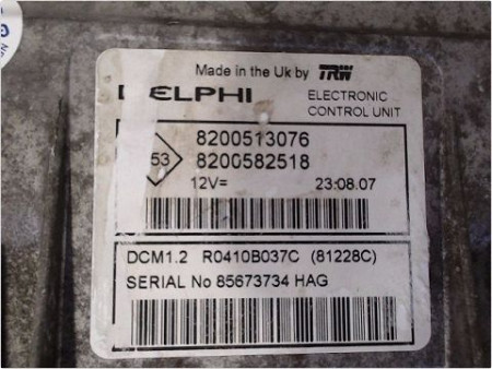 CALCULATEUR MOTEUR RENAULT KANGOO PH2 2003-2007