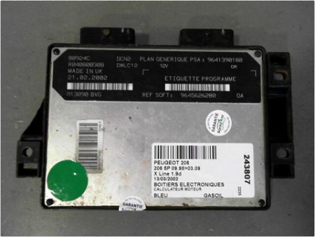 CALCULATEUR MOTEUR PEUGEOT 206 98-09