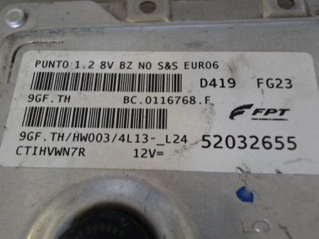 CALCULATEUR MOTEUR FIAT PUNTO III 2012-