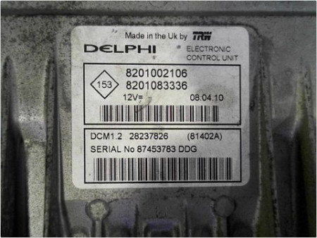 CALCULATEUR MOTEUR DACIA LOGAN MCV PH2 08-13