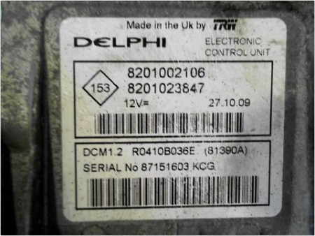 CALCULATEUR MOTEUR DACIA SANDERO 08-12