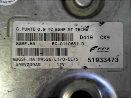 CALCULATEUR MOTEUR FIAT PUNTO III 2012-
