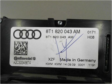 COMMANDE DE CHAUFFAGE AUDI A4 AVANT 08-11