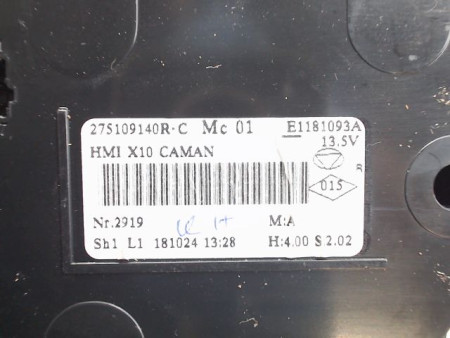 COMMANDE DE CHAUFFAGE RENAULT ZOE