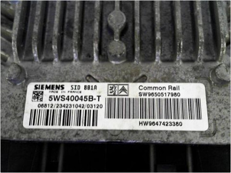 CALCULATEUR MOTEUR PEUGEOT 307 2001-2005