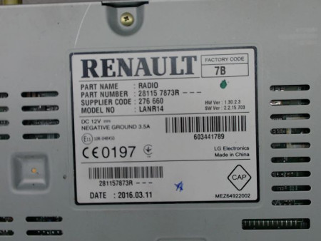 AUTORADIO RENAULT MEGANE