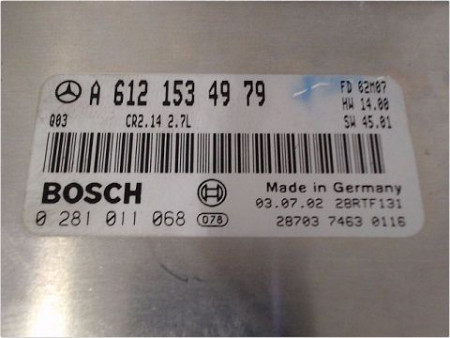 CALCULATEUR MOTEUR MERCEDES CLASSE C