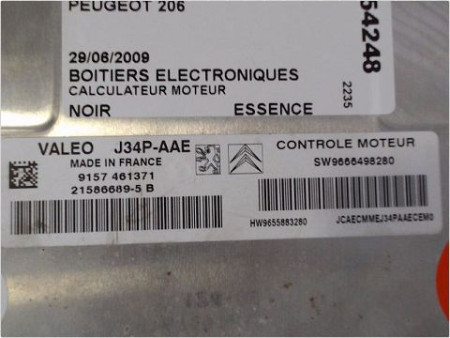 CALCULATEUR MOTEUR PEUGEOT 206