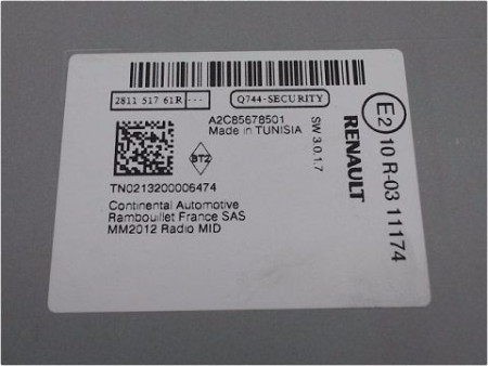 AUTORADIO RENAULT CAPTUR
