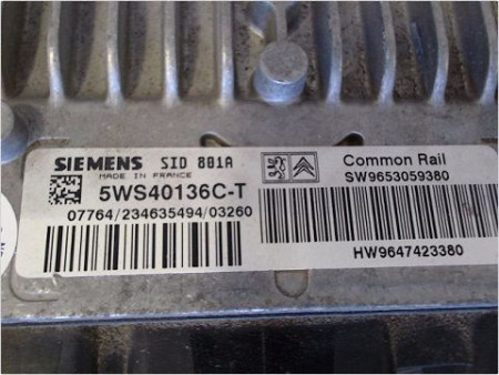 CALCULATEUR MOTEUR PEUGEOT PARTNER PH2 FGT 2002-