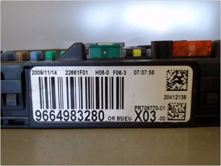 BOITIER GESTION HABITACLE CITROEN C3