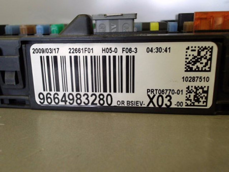 BOITIER GESTION HABITACLE CITROEN C2