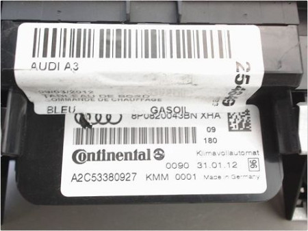 COMMANDE DE CHAUFFAGE AUDI A3