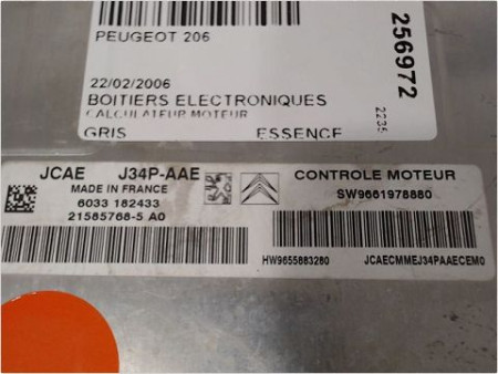 CALCULATEUR MOTEUR PEUGEOT 206