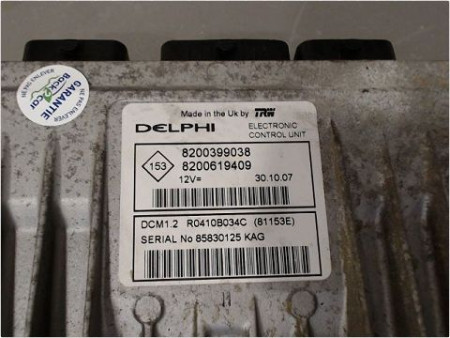 CALCULATEUR MOTEUR RENAULT MODUS