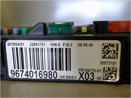 BOITIER GESTION HABITACLE CITROEN C3