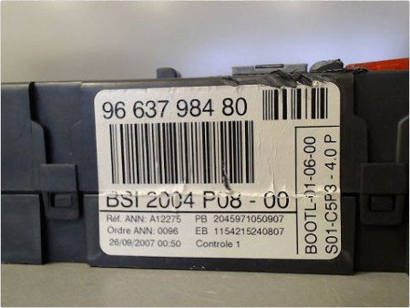 BOITIER GESTION HABITACLE CITROEN C4