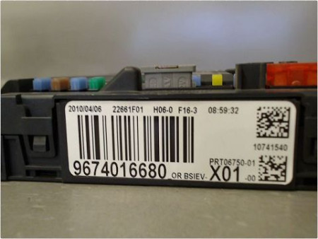 BOITIER GESTION HABITACLE PEUGEOT 207