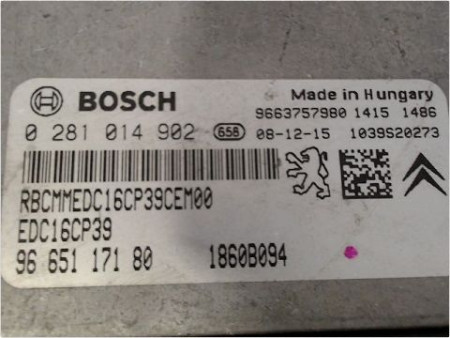 CALCULATEUR MOTEUR PEUGEOT 4007