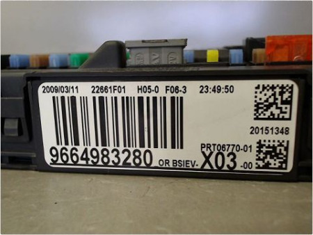 BOITIER GESTION HABITACLE CITROEN C2