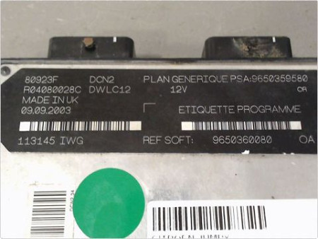 CALCULATEUR MOTEUR CITROEN JUMPY