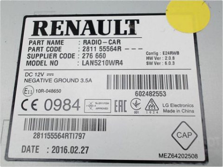AUTORADIO RENAULT CLIO