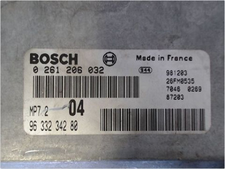 CALCULATEUR MOTEUR PEUGEOT 206